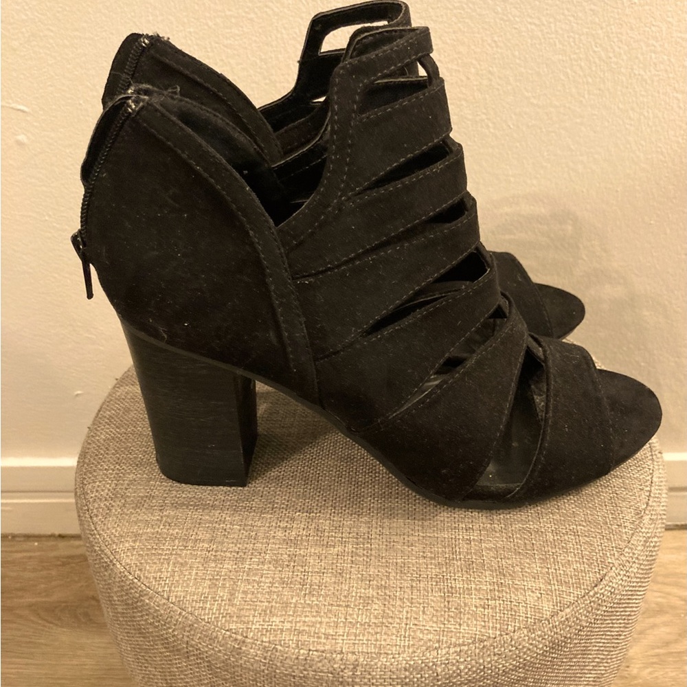 Wild Diva Shoe black  faux suede